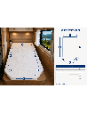 Matelas sur mesure 2 coupes trapèze